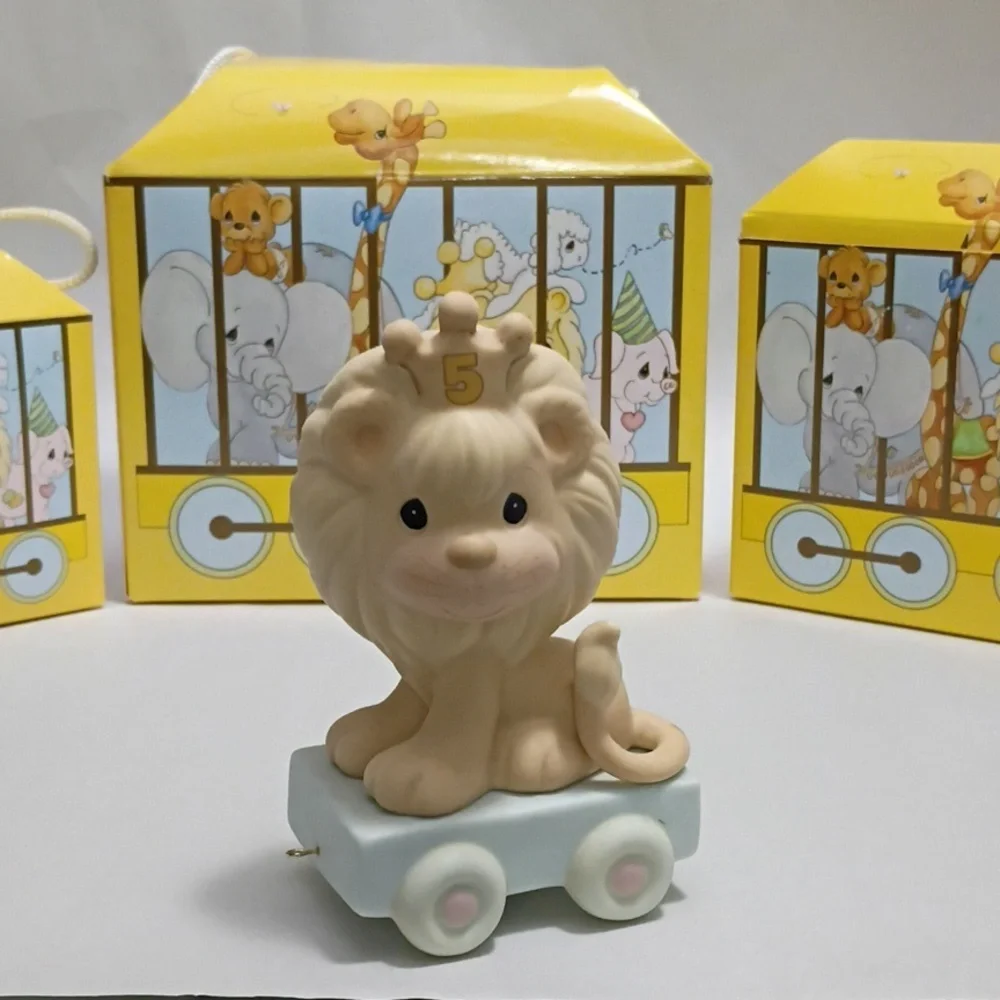 Precious Moments Lion Figurine Birthday Train